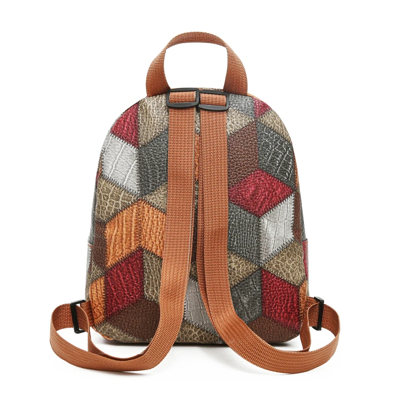 Sac à dos patchwork pour femme - Fashion Backpack Women avis et prix